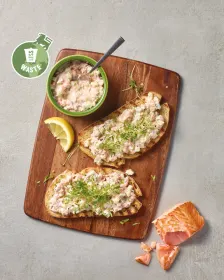 Zalmspread met groene appel